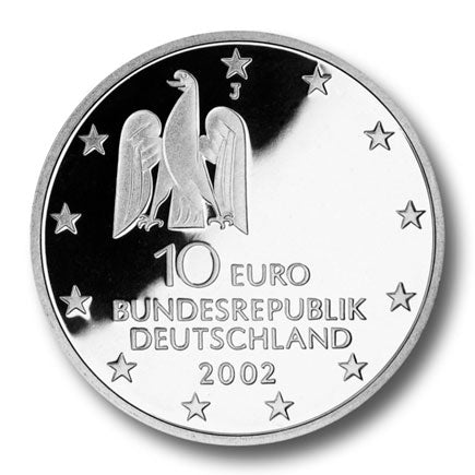 Германия €10 - Буква J - 2002 г. - Documenta Kassel