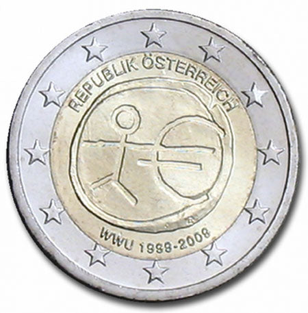 Австрия 2 € E.M.U. 2009 г