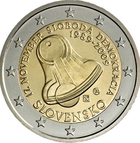 Словакия 2 € Ден на борбата за свобода и демокрация 2009 г