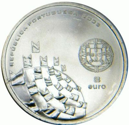 Португалия €8 Футболът е купон 2003 г