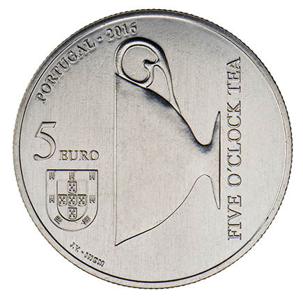 Португалия 5€ Катарина де Браганса 2016г