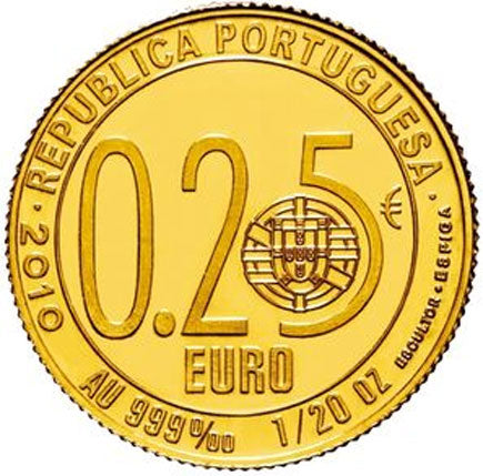 Португалия 1/4 € 2010 - Луис Камоеш