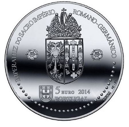 Португалия 5 € Queen D. Leonor 2014