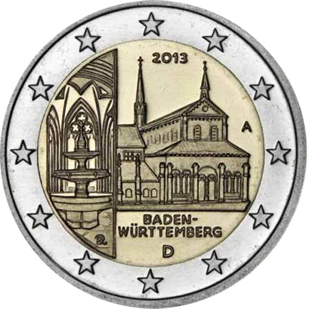Германия 2 € Абатство Маулборн 2013 г