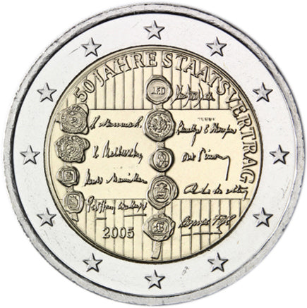 Австрия 2 € 50 години Договор от Австрия 2005 г