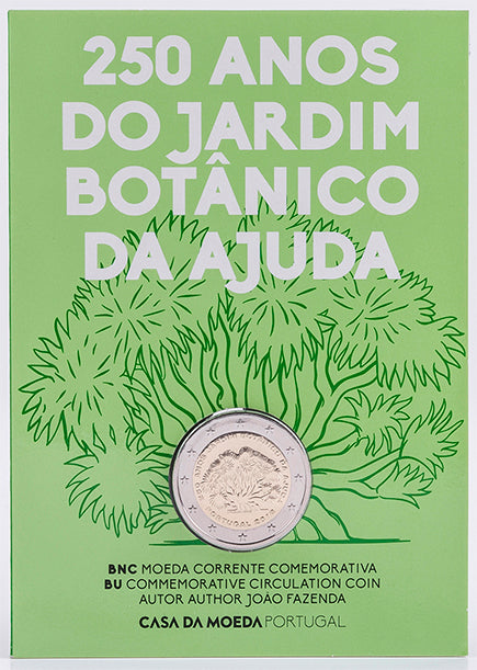 Португалия 2 € 250 години Ботаническа градина 2018 BNC