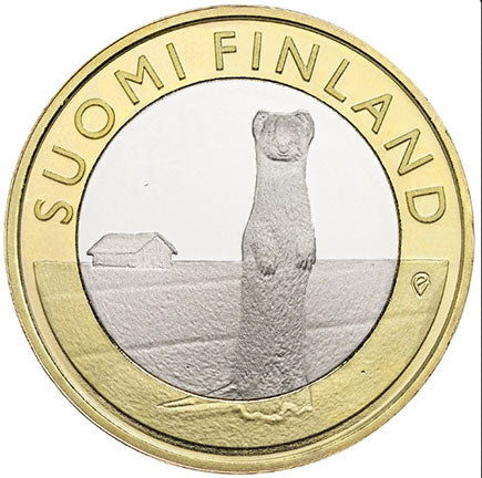 Финландия €5 Ferret- Ostrobothnia 2015