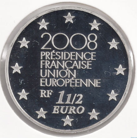 Франция €1,50 Председателство на Европейския съюз 2008г