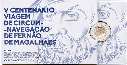 Португалия 2 € обиколна навигация Fernão de Magalhães Proof 2019