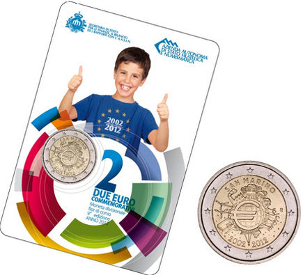 Сан Марино 2 € 2012 - 10 години евро
