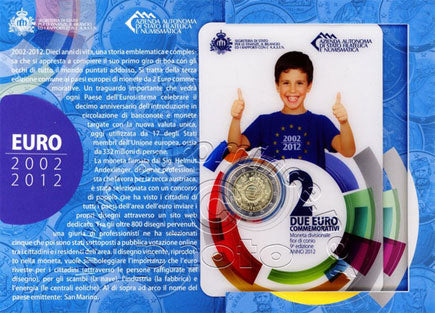 Сан Марино 2 € 2012 - 10 години евро