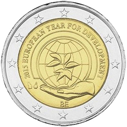Белгия 2 € Европейска година на развитие 2015