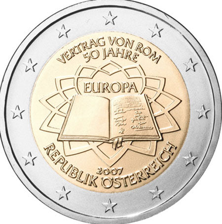 Австрия 2 € Договор от Рим 2007 г