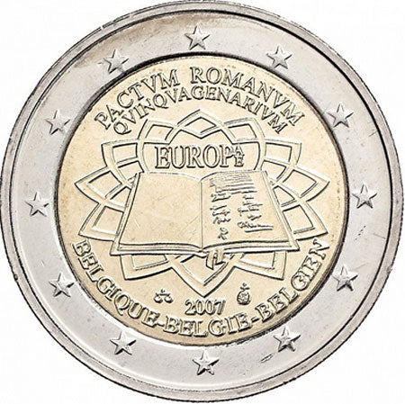Белгия €2 Договор от Рим от 2007 г