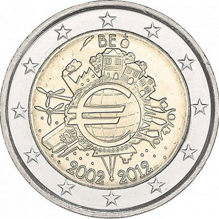 Белгия 2 € 10 години Евро 2012