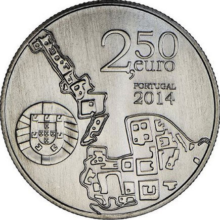 Португалия €2,50 Коимбра Алта и София 2014 г