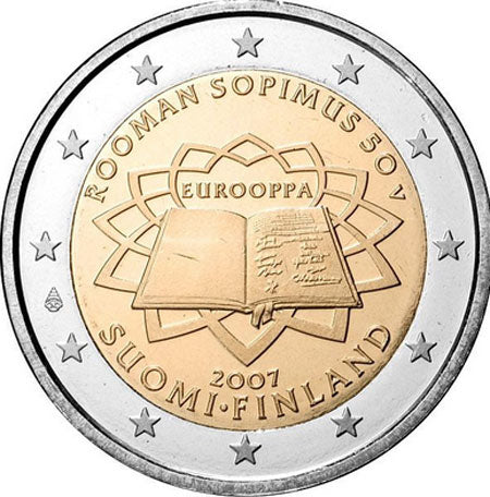 Финландия 2 € Римски договор от 2007 г