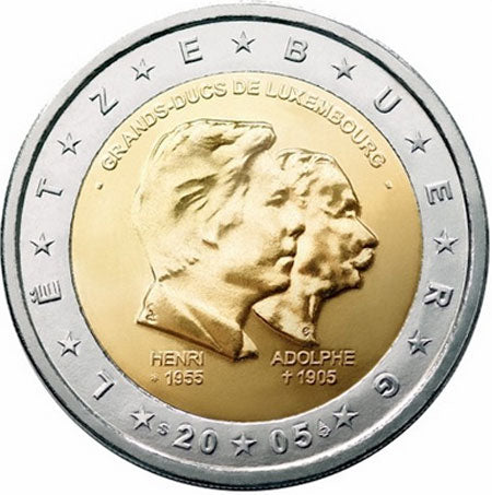 Люксембург €2 Адолф 2005 г