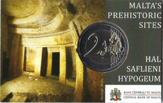 Малта 2€ Hal Saflieni Hypogeum 2022 Coincard
