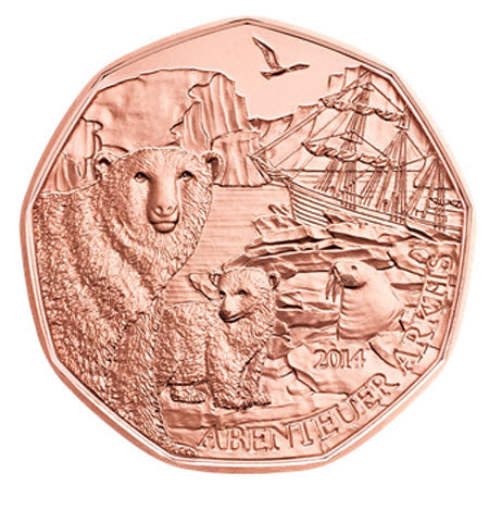 Австрия €5 Arctic Adventure 2014