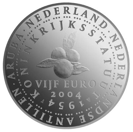 Холандия €5 50 години от Устава на Кралството 2004 г
