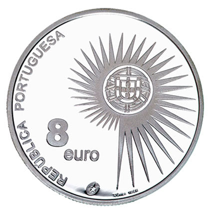Португалия 8€ "Разширяване на ЕС." Proof Silver 2004
