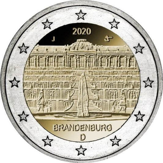 Германия 2 € Бранденбург 2020 г