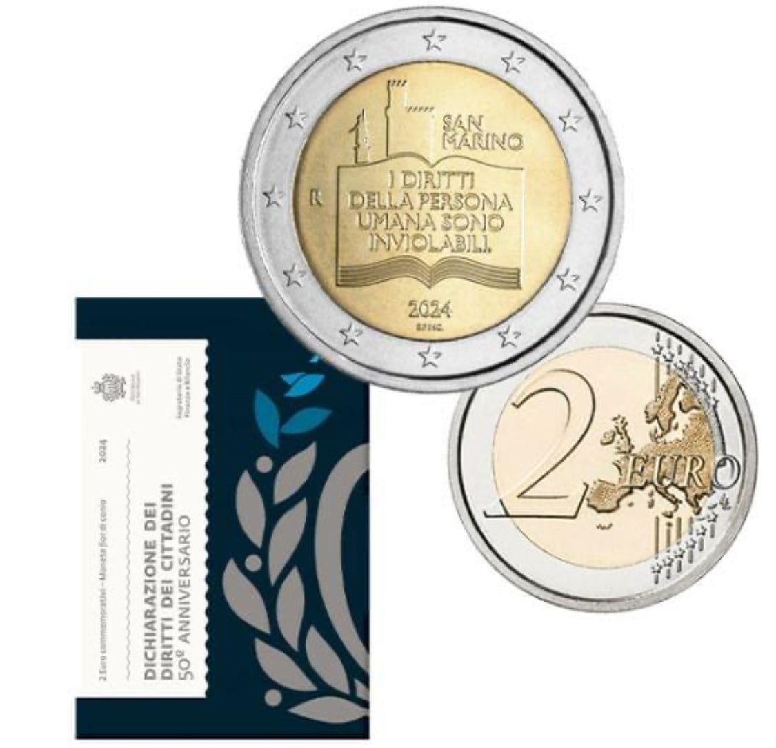 Сан Марино 2 € Права на човека 2024 г