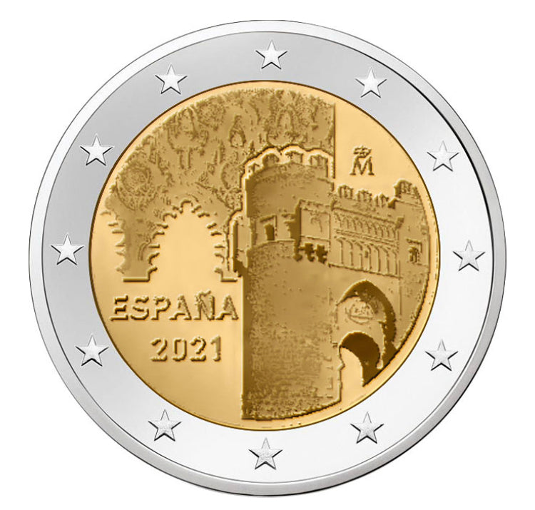 Испания 2€ Град Толедо 2021г