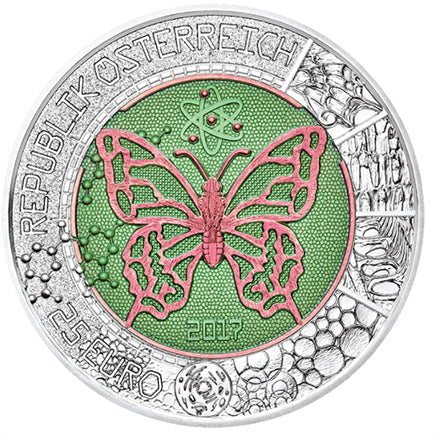 Австрия €25 Niob MicroCosmos 2017