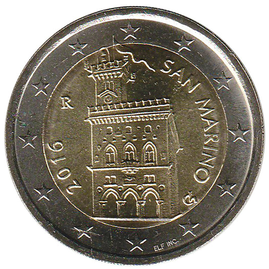Сан Марино €2 2016 Текущи - COINCARD