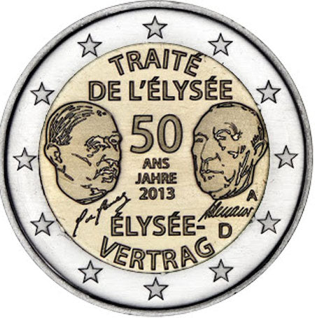 Германия 2 € Елисейски договор 2013 г