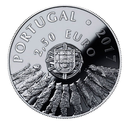 Португалия €2,5 Caretos Trás-os-Montes Silver Proof 2017 г