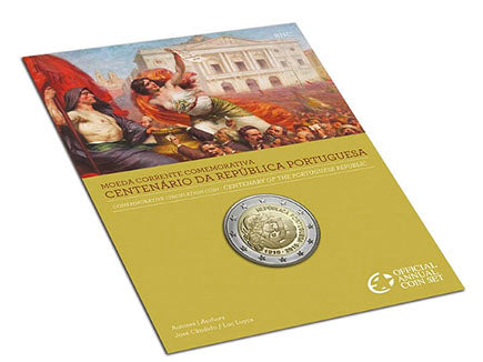 Португалия 2 € Стогодишнина на републиката 2010 Bnc