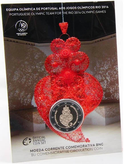 Португалия 2 € Олимпийски отбор 2016 BNC (наблюдения)