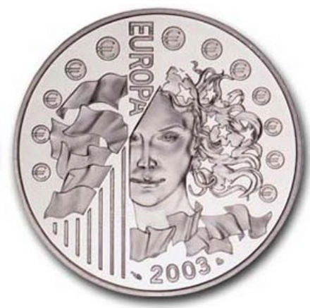 Франция €1,50 Една година от Евро 2003