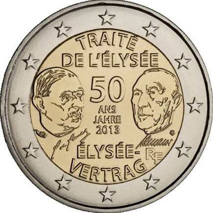 Франция 2 € Елисейски договор 2013 г