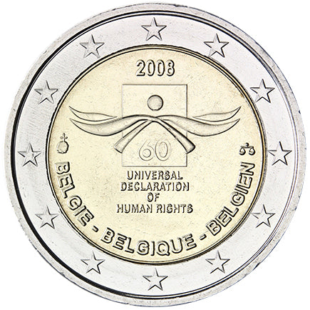 Белгия 2 € Права на човека 2008 г