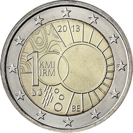 Белгия €2 100 години от Метеорологичния институт 2013 г