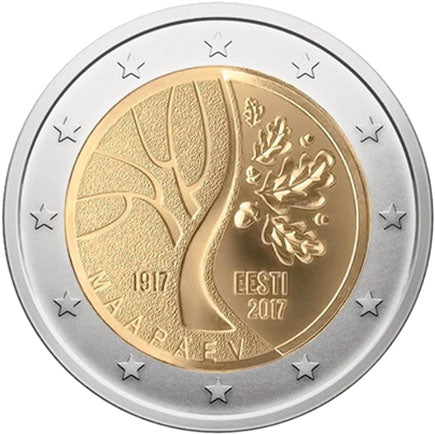 Естония 2€ Независимост 2017г