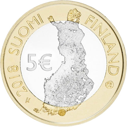 Финландия €5 Архипелаг Пункахарю 2018 г