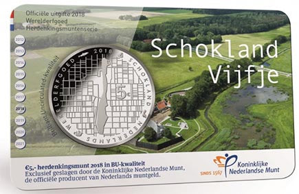 Холандия €5 Schokland BNC 2018