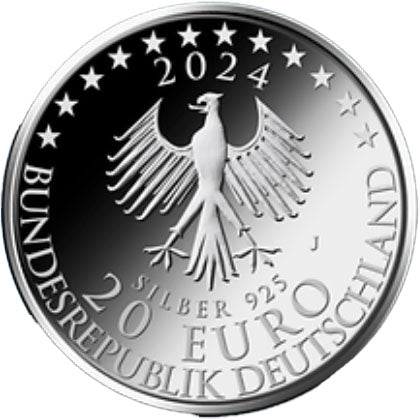 Германия €20 300-годишнина от рождението на Имануел Кант” Сребро 2024 г.