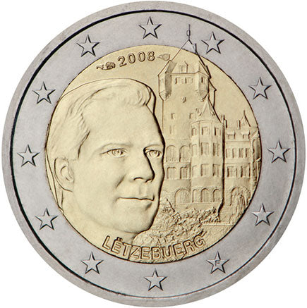 Люксембург 2€ Шато дьо Берг 2008г