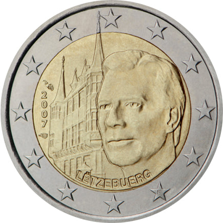 Люксембург 2 € Голям херцогски дворец 2007 г