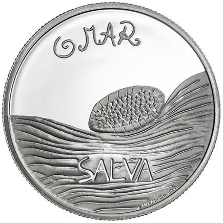 Португалия 5 € O март 2019 г. Пробно сребро