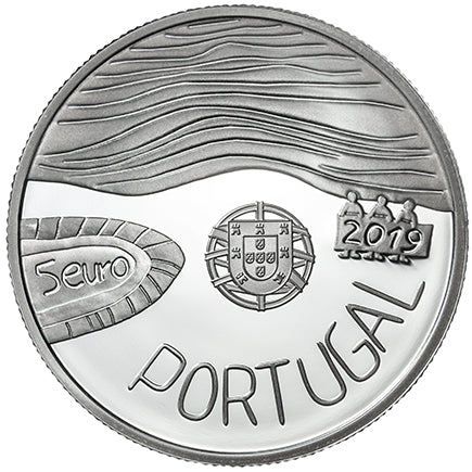 Португалия 5 € O март 2019 г. Пробно сребро