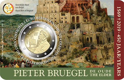 Белгия €2 Pieter Bruegel 2019