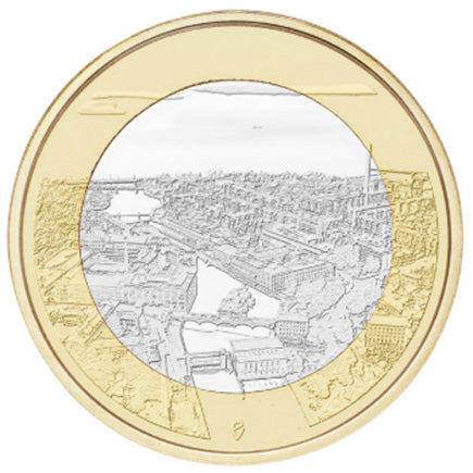 Финландия €5 Пейзажи Tammerkoski 2018