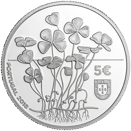Португалия 5 € Clover 2018 Proof Silver